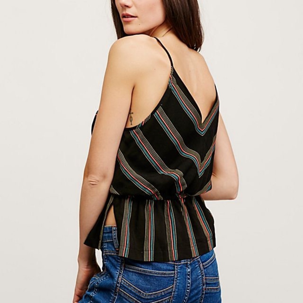 Free People Psychedelic Summer Striped Top - Picture 2 of 4